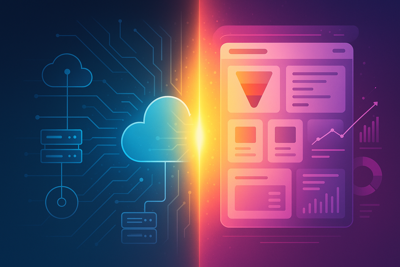 Illustration of Ridsys infrastructure and growth platform
